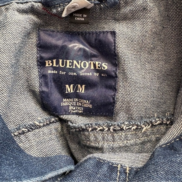 Bluenotes Denim Vest Women’s M Vintage Streetwear - Picture 7 of 10